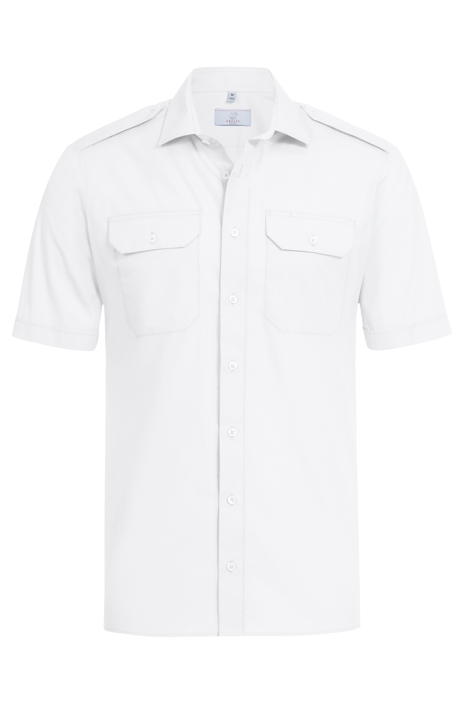GREIFF Basic Herren-Pilothemd 1/2 Regular Fit
