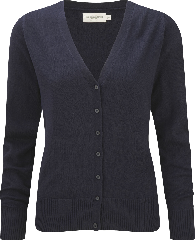 Russell Ladies' V-Neck Knitted Cardigan